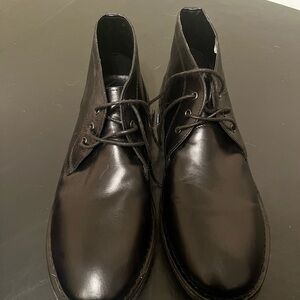 Crown Vintage Black Leather Chukka Boots NWOT